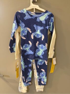 NWT Disney Stitch Pajama 2 Sets Size 4T